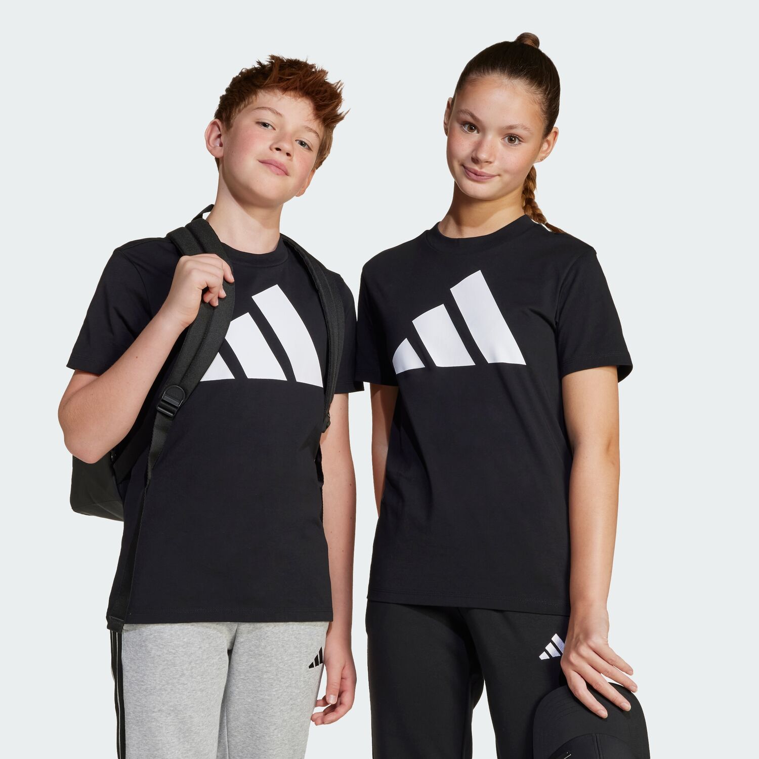 J BL TEE 160 BLACK/WHITE